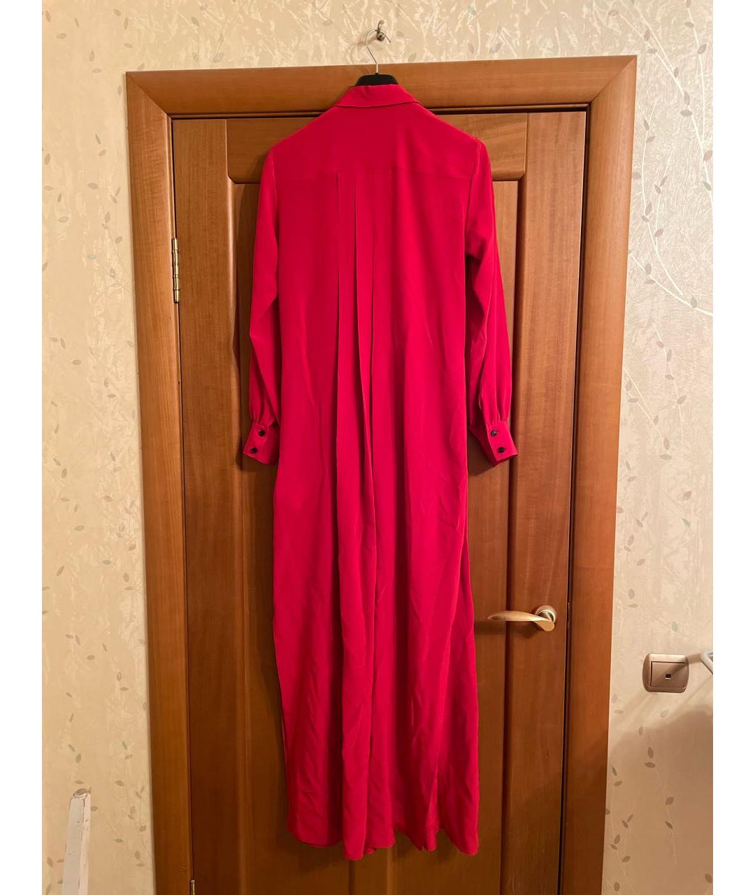 KITON Красное шелковое повседневное платье, фото 2