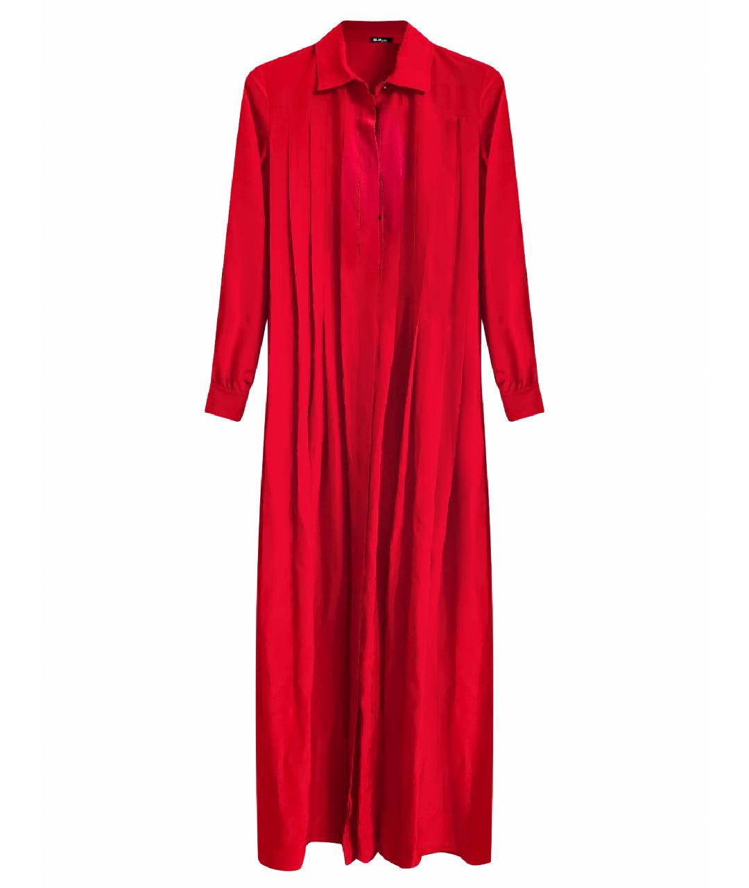 KITON Красное шелковое повседневное платье, фото 1