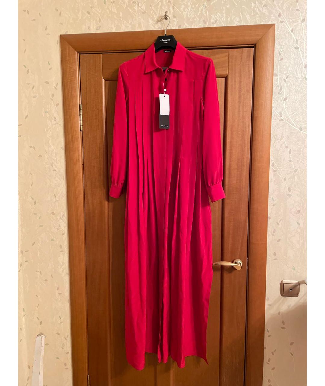 KITON Красное шелковое повседневное платье, фото 5