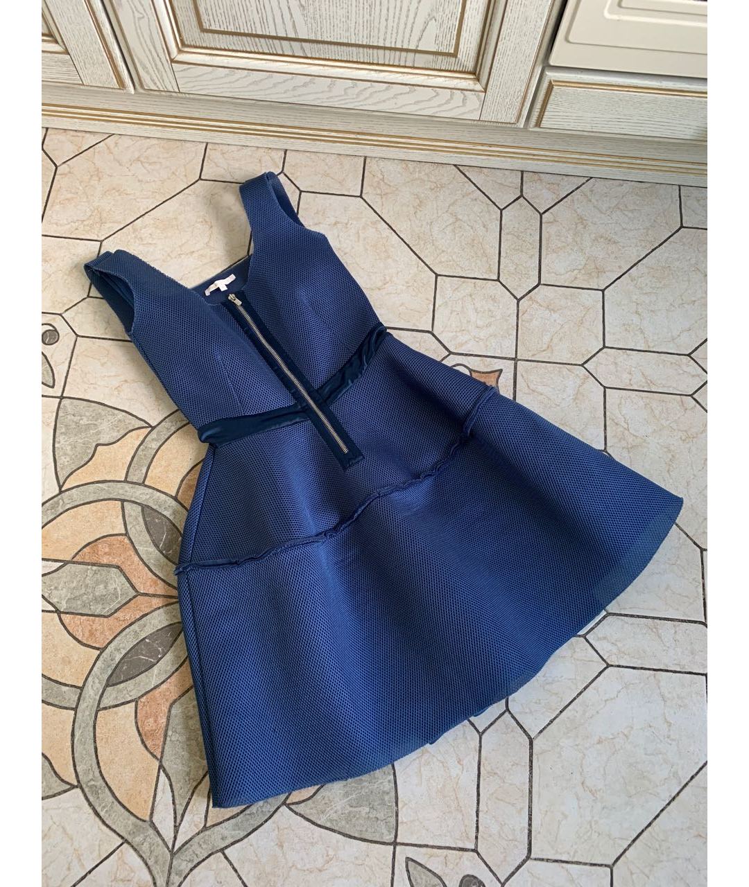 MAJE Темно-синее коктейльное платье, фото 9