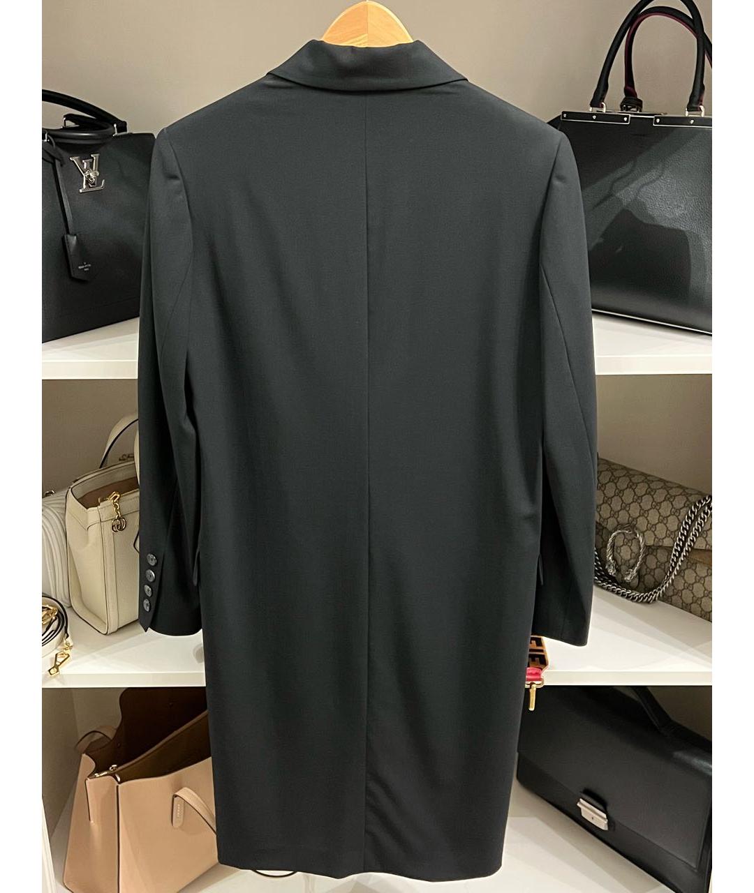 ANNA MOLINARI Черное шерстяное платье, фото 2