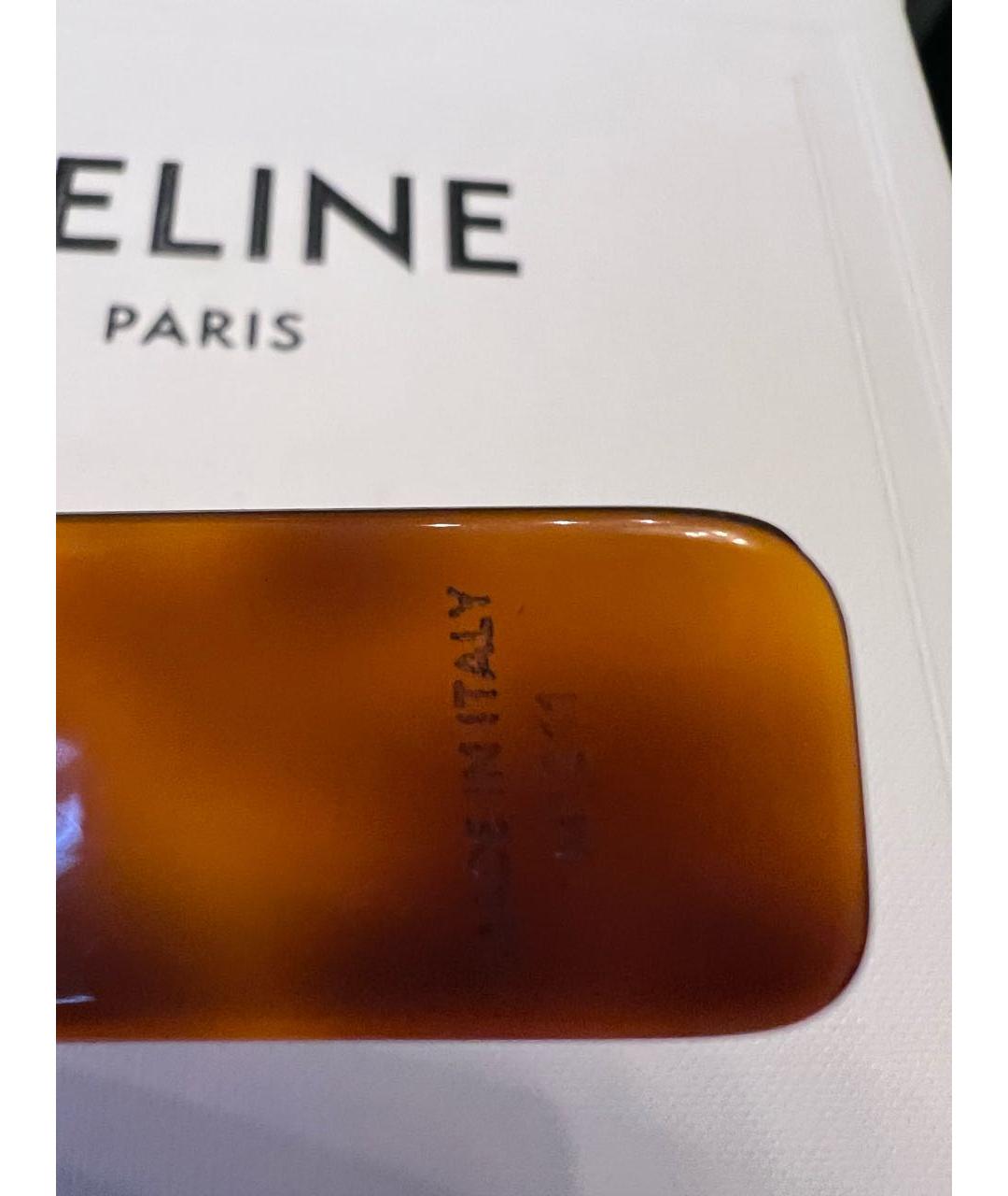 CELINE Коричневый ободок, фото 6