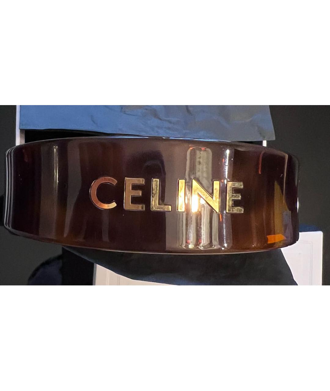 CELINE Коричневый ободок, фото 4
