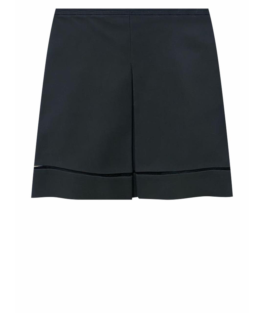FENDI Черные хлопковые шорты, фото 1