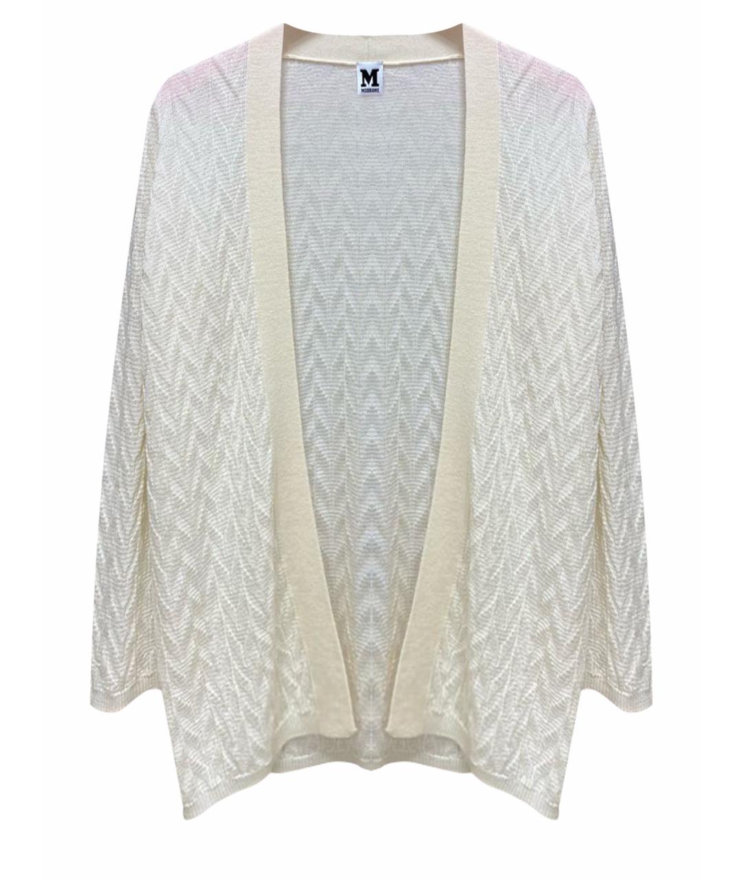 M MISSONI Белый вискозный кардиган, фото 1