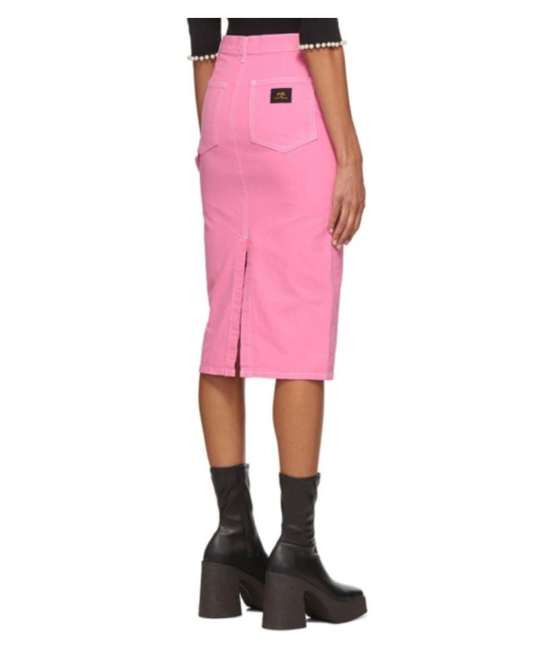 MARC JACOBS Розовая хлопковая юбка миди, фото 2