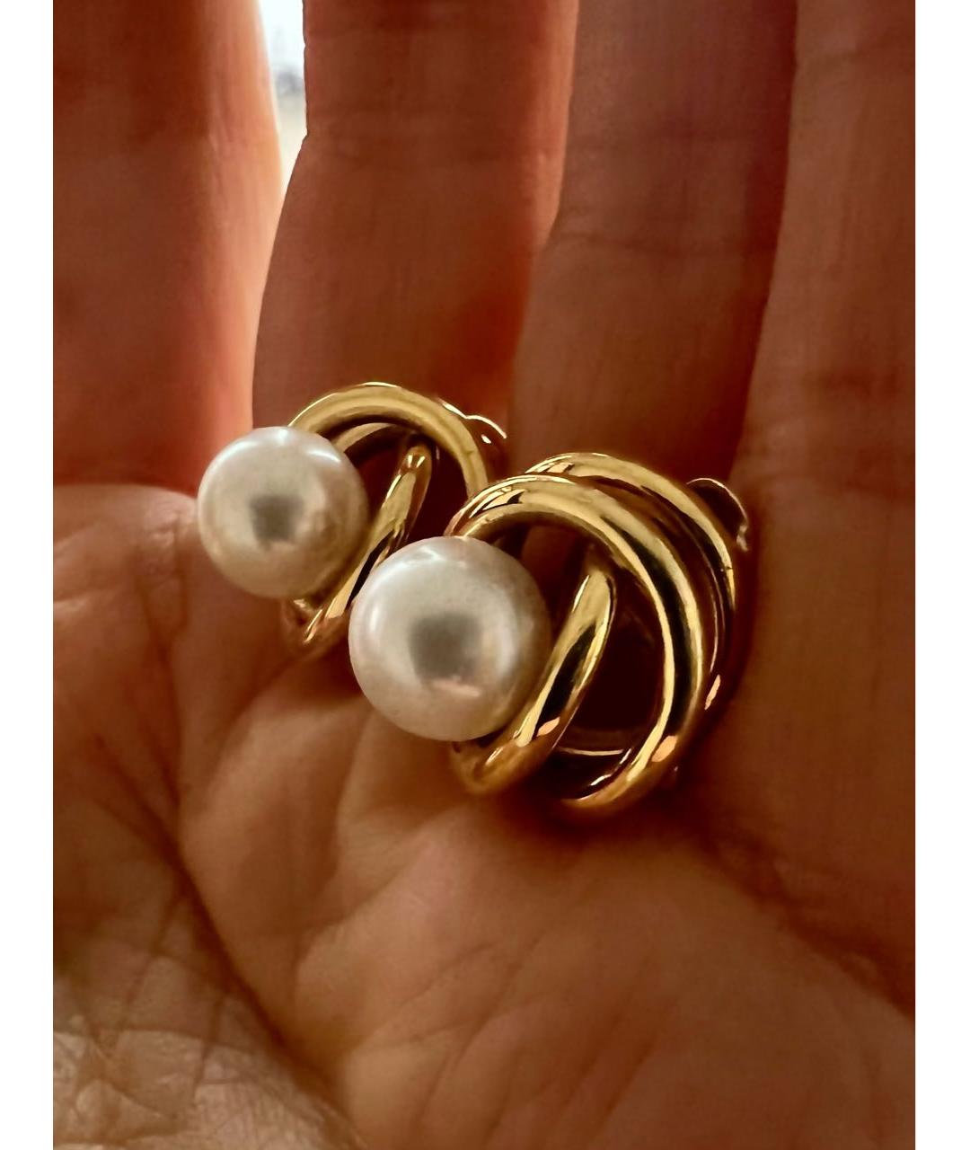 TIFFANY&CO Желтые серьги из желтого золота, фото 3