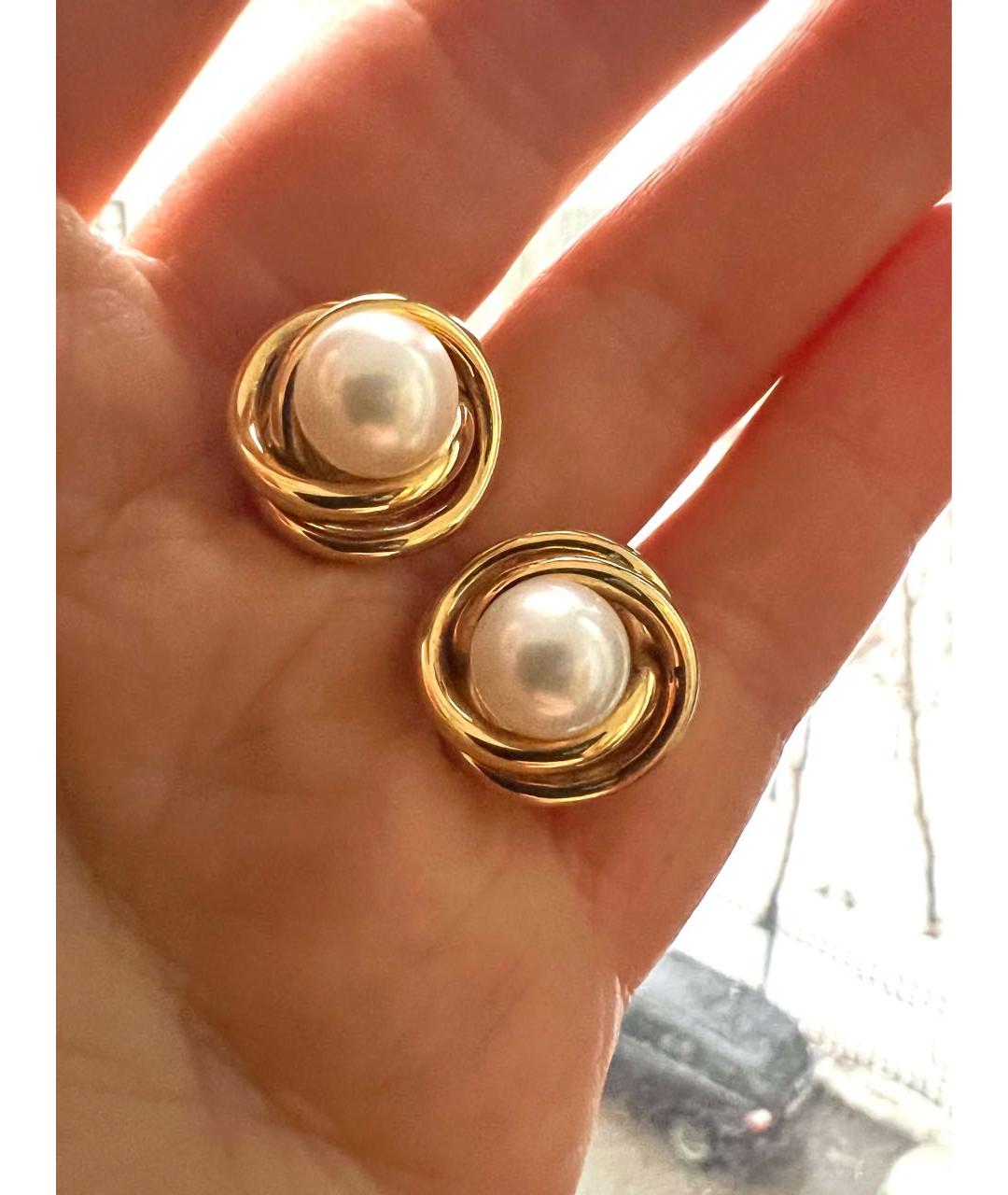 TIFFANY&CO Желтые серьги из желтого золота, фото 2