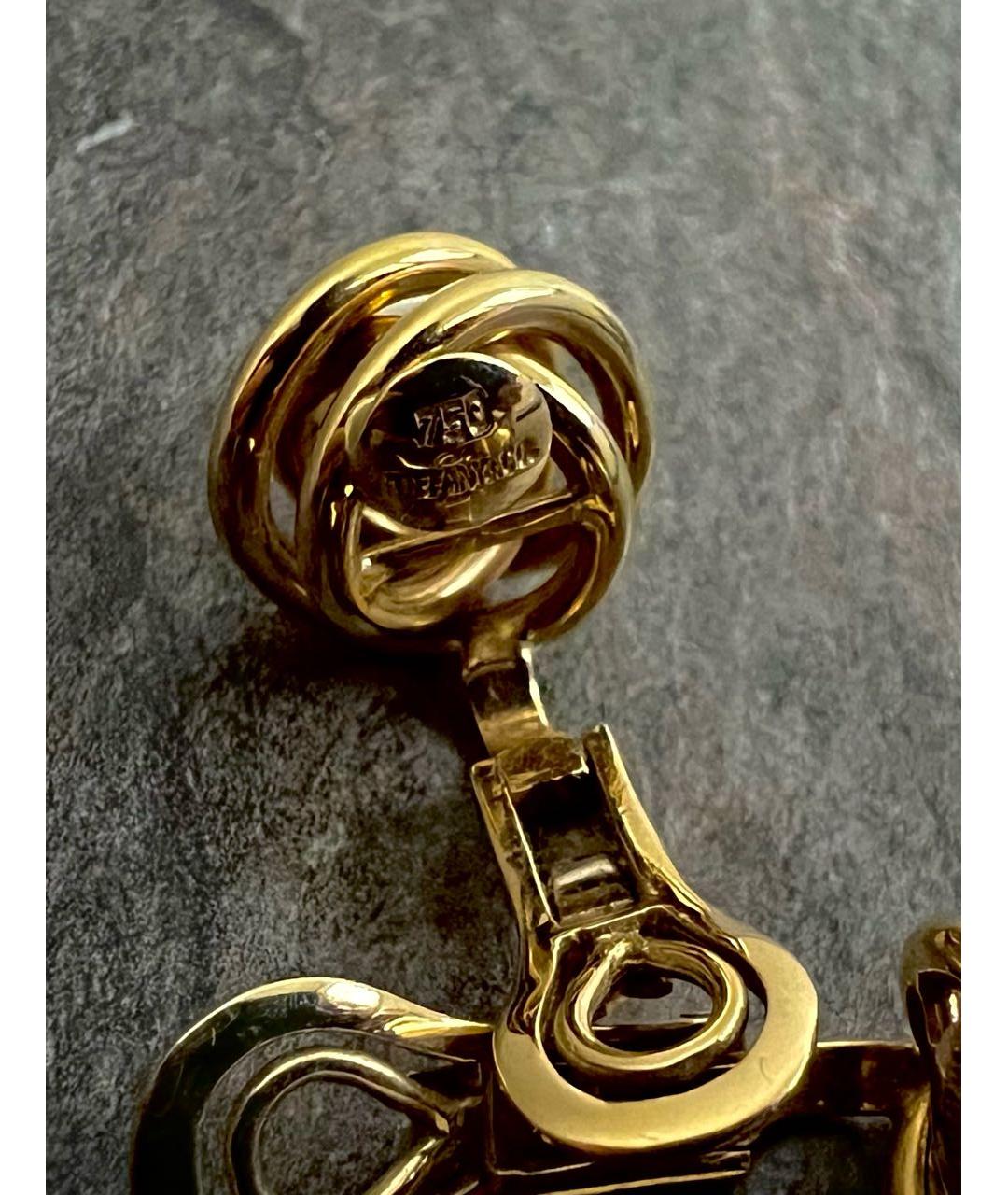 TIFFANY&CO Желтые серьги из желтого золота, фото 6