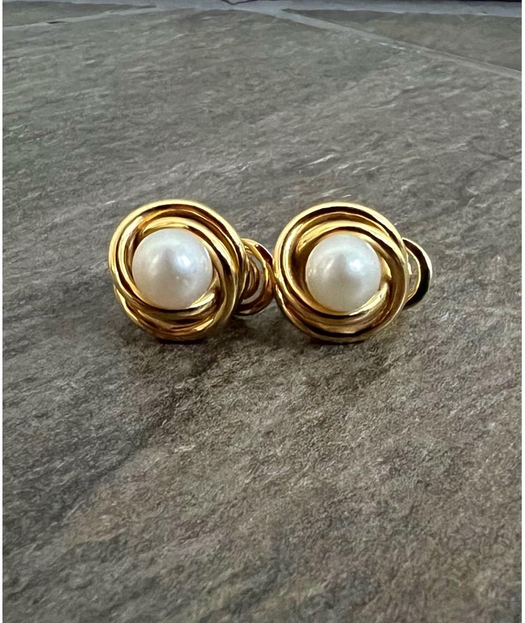 TIFFANY&CO Желтые серьги из желтого золота, фото 8