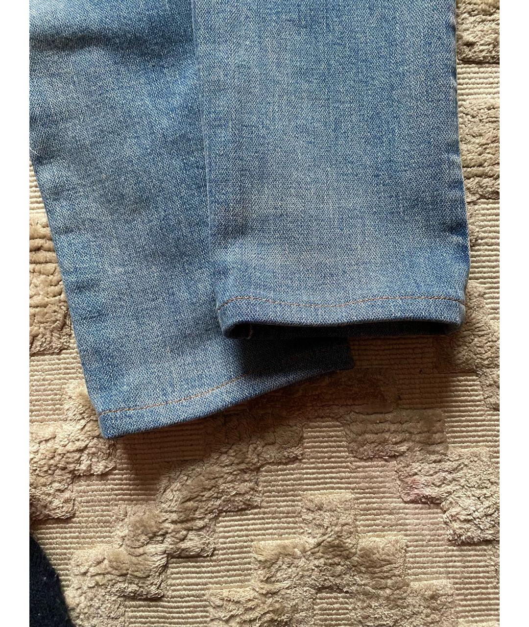 GUCCI Синие хлопковые джинсы слим, фото 7