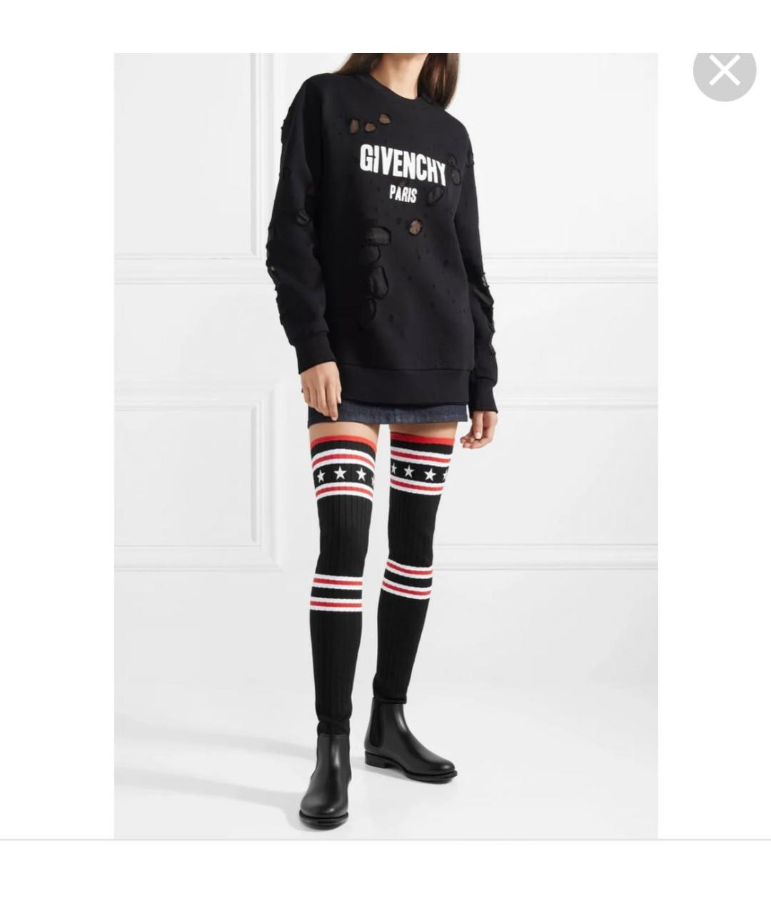 GIVENCHY Черные резиновые ботфорты, фото 8