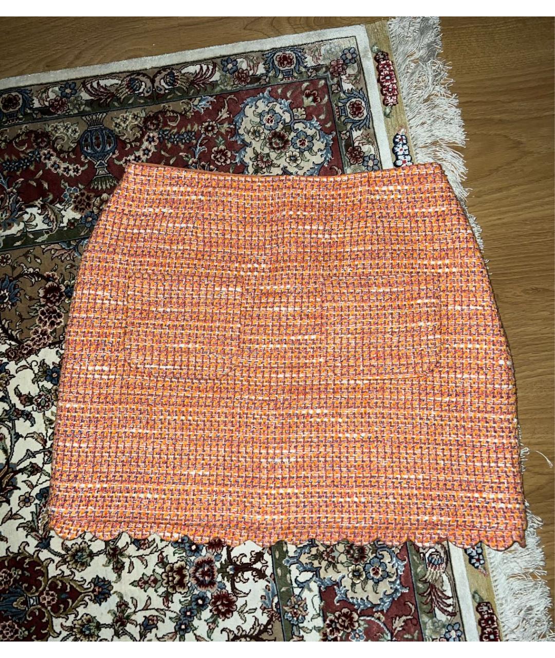 MAJE Оранжевый хлопковый костюм с юбками, фото 2