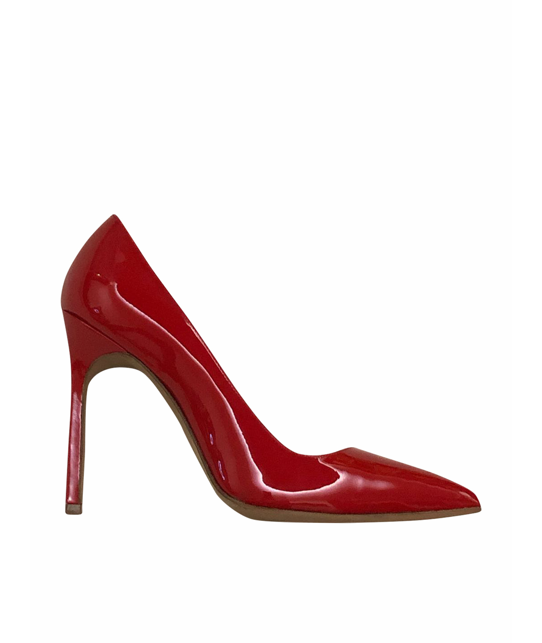 MANOLO BLAHNIK Красные туфли из лакированной кожи, фото 1