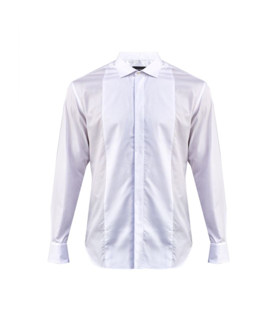 EMPORIO ARMANI Белая хлопковая классическая рубашка, фото 1