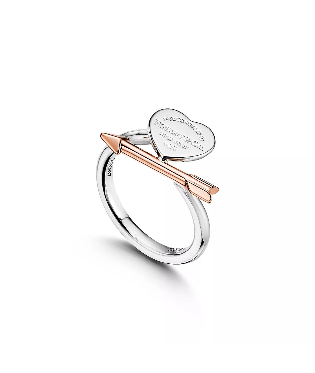 TIFFANY&CO Серебряное кольцо из розового золота, фото 2