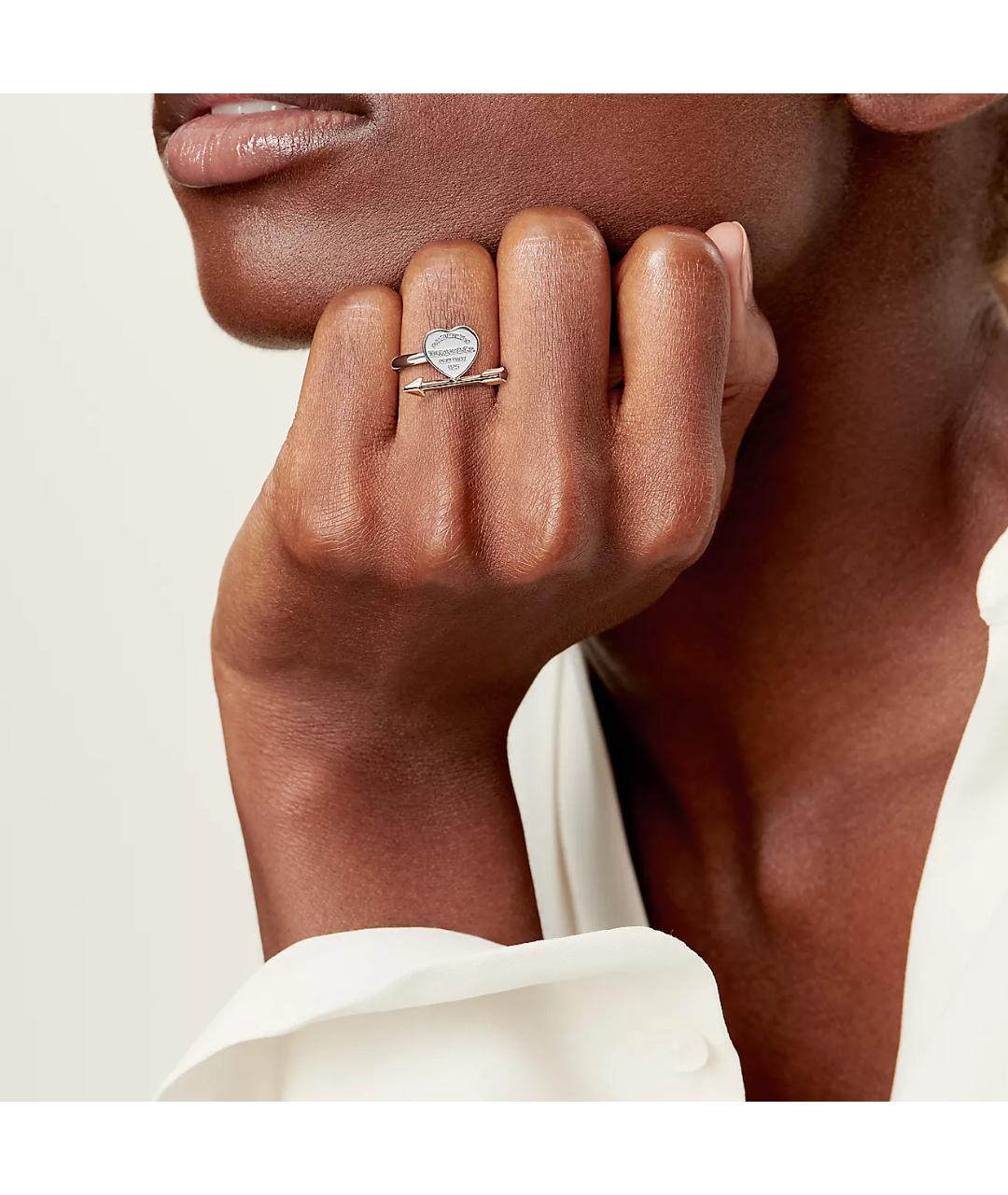 TIFFANY&CO Серебряное кольцо из розового золота, фото 4