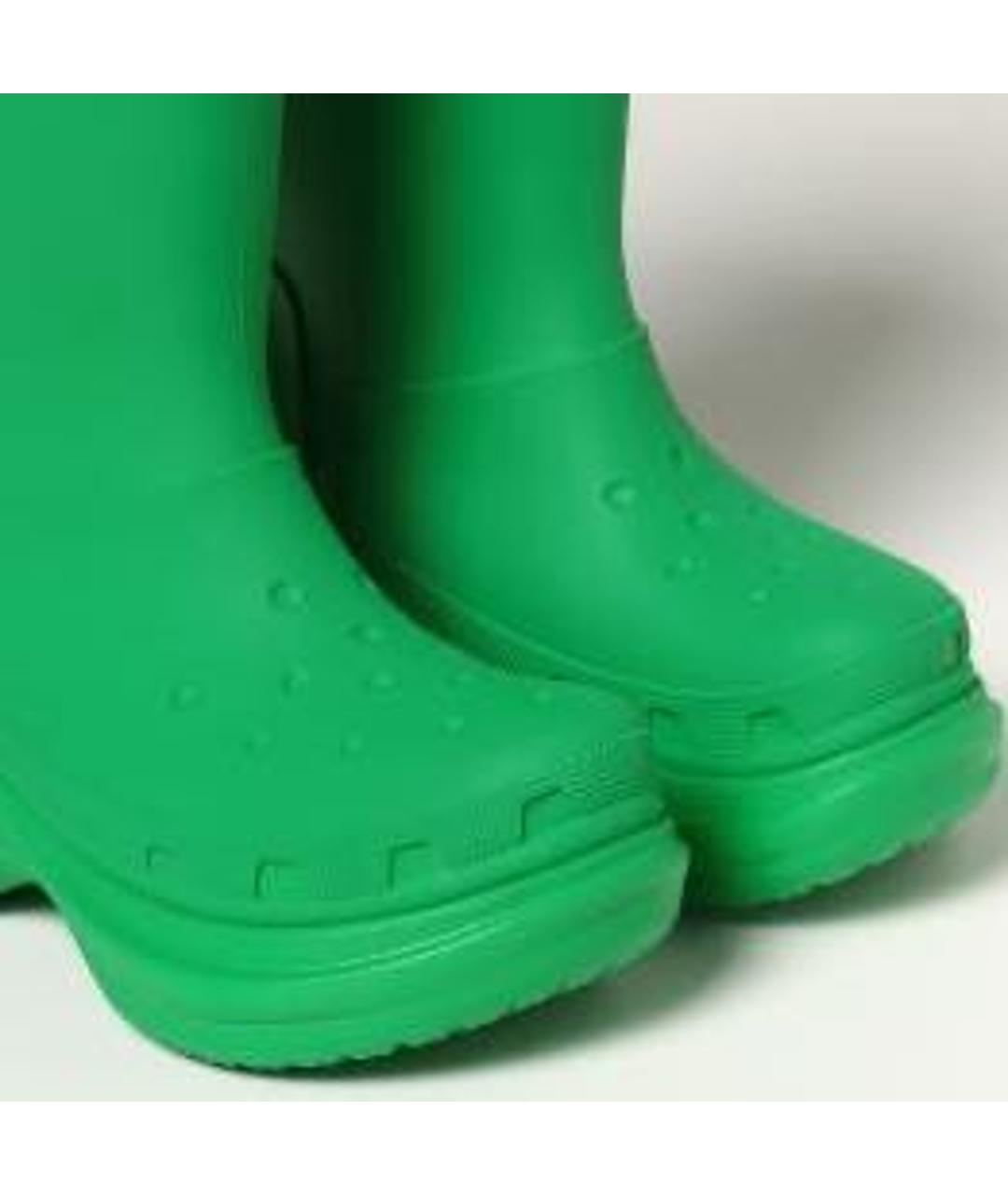 BALENCIAGA Зеленые резиновые сапоги, фото 3
