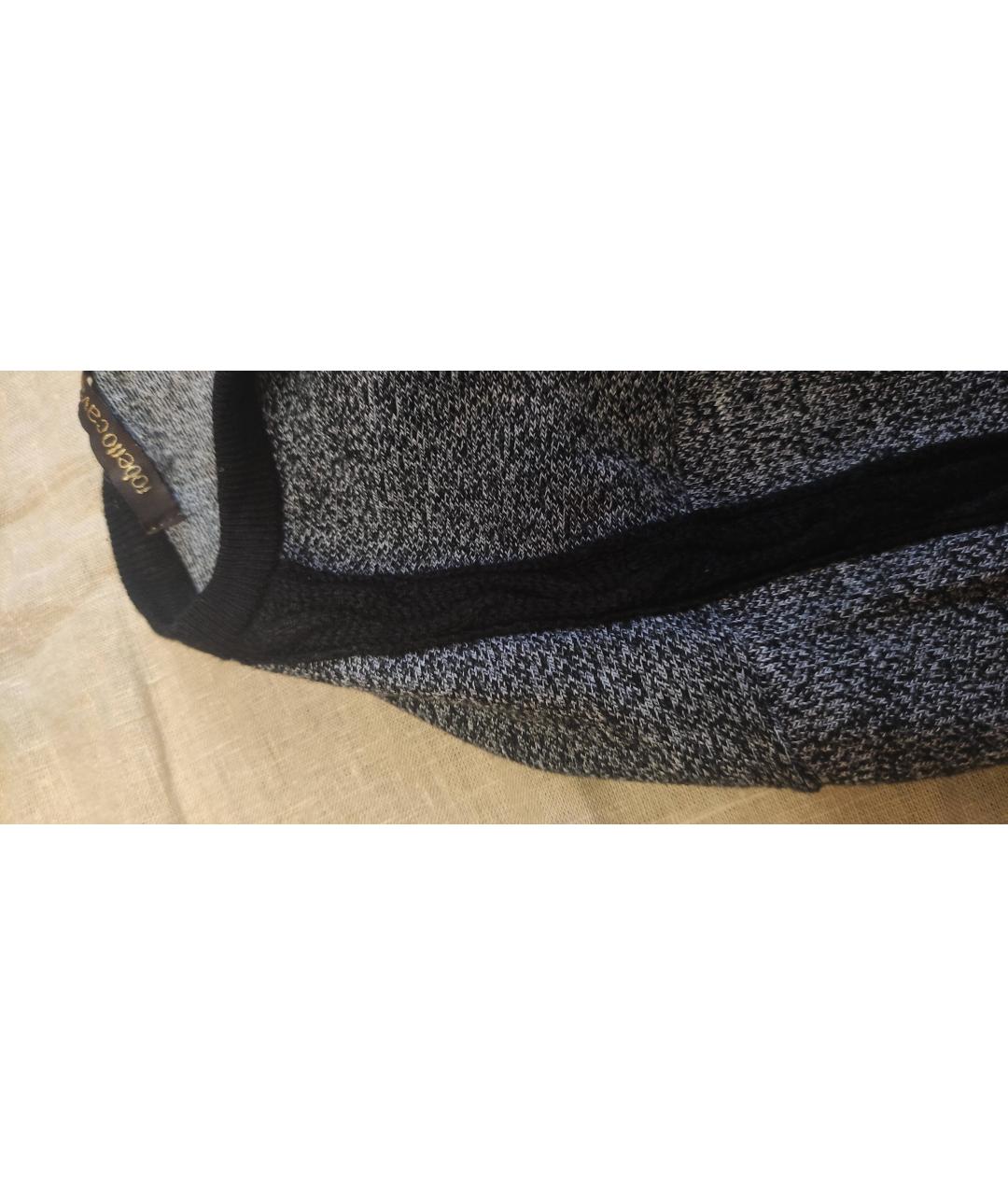 ROBERTO CAVALLI Черный шерстяной джемпер / свитер, фото 4