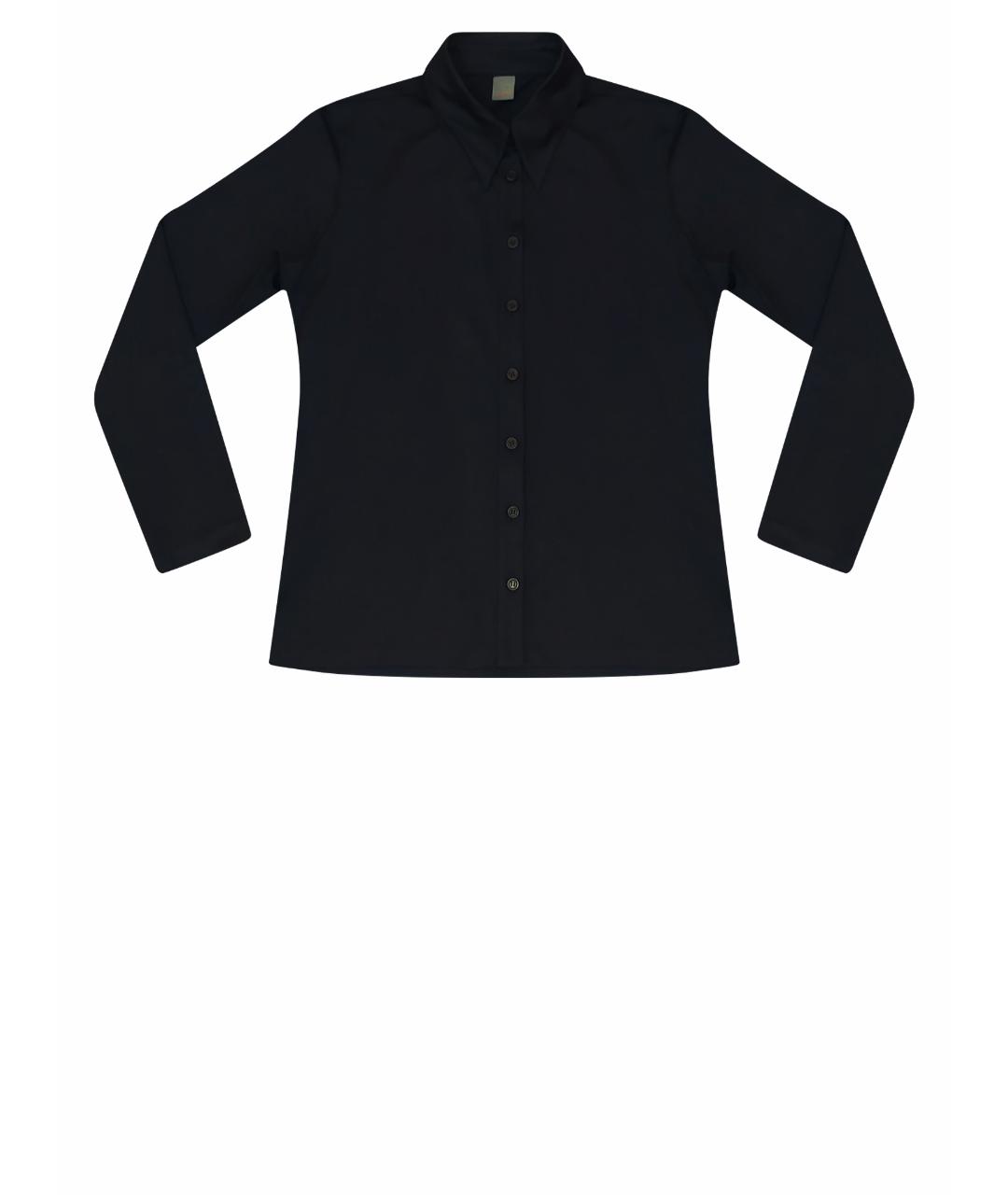 CINQUE Черная полиамидовая рубашка, фото 1