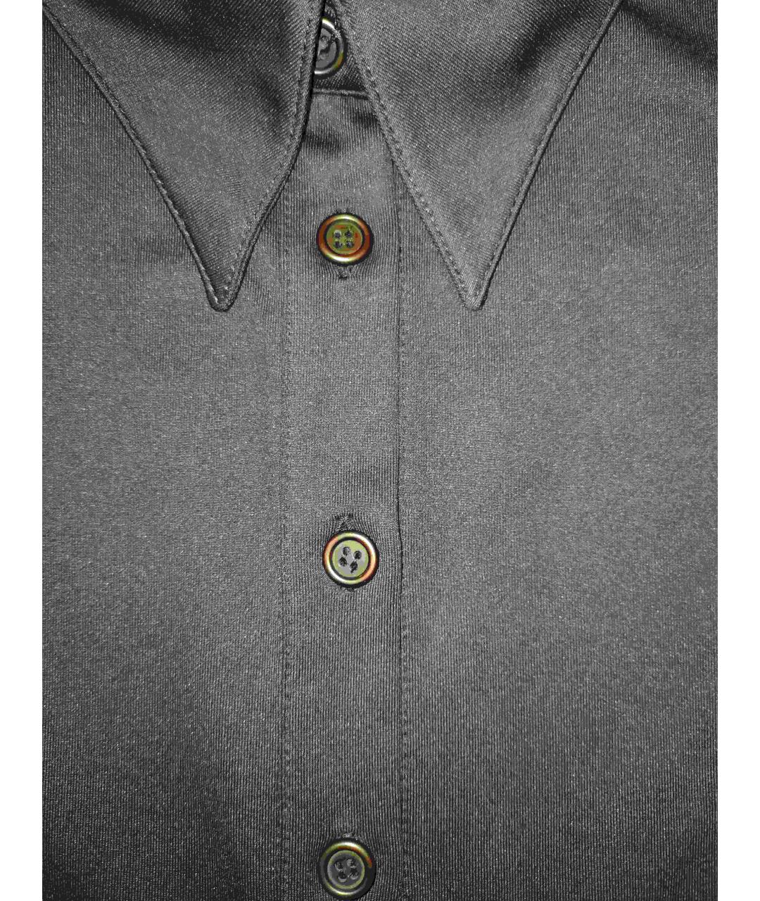 CINQUE Черная полиамидовая рубашка, фото 3