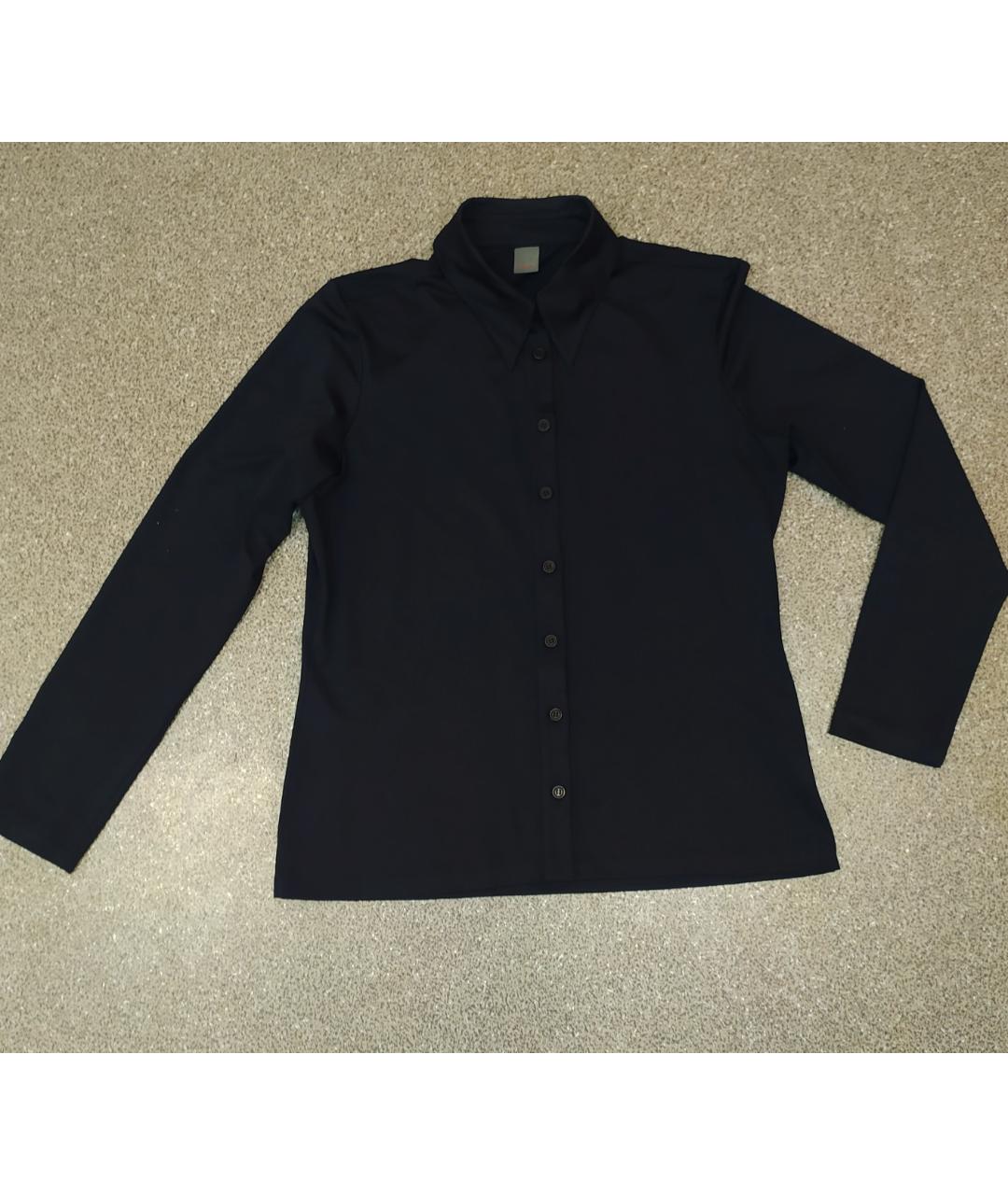 CINQUE Черная полиамидовая рубашка, фото 7