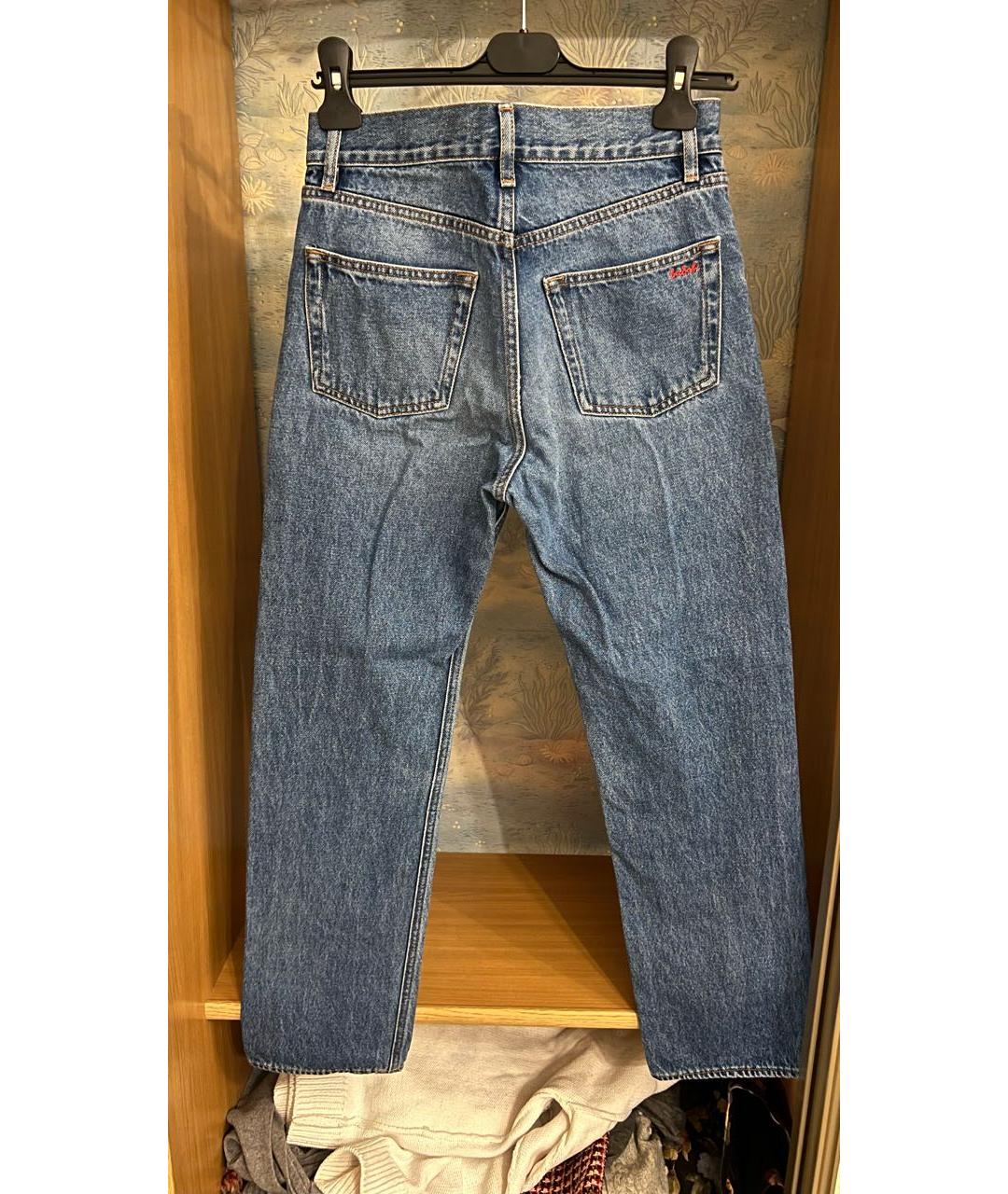 BA&SH Синие хлопковые прямые джинсы, фото 2