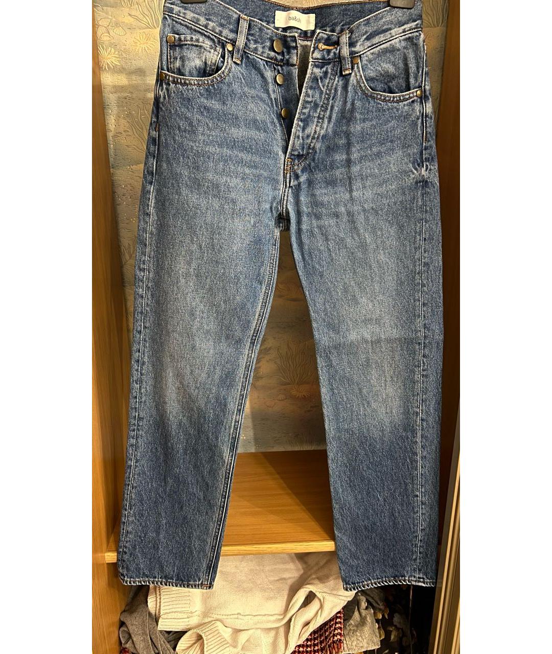 BA&SH Синие хлопковые прямые джинсы, фото 7