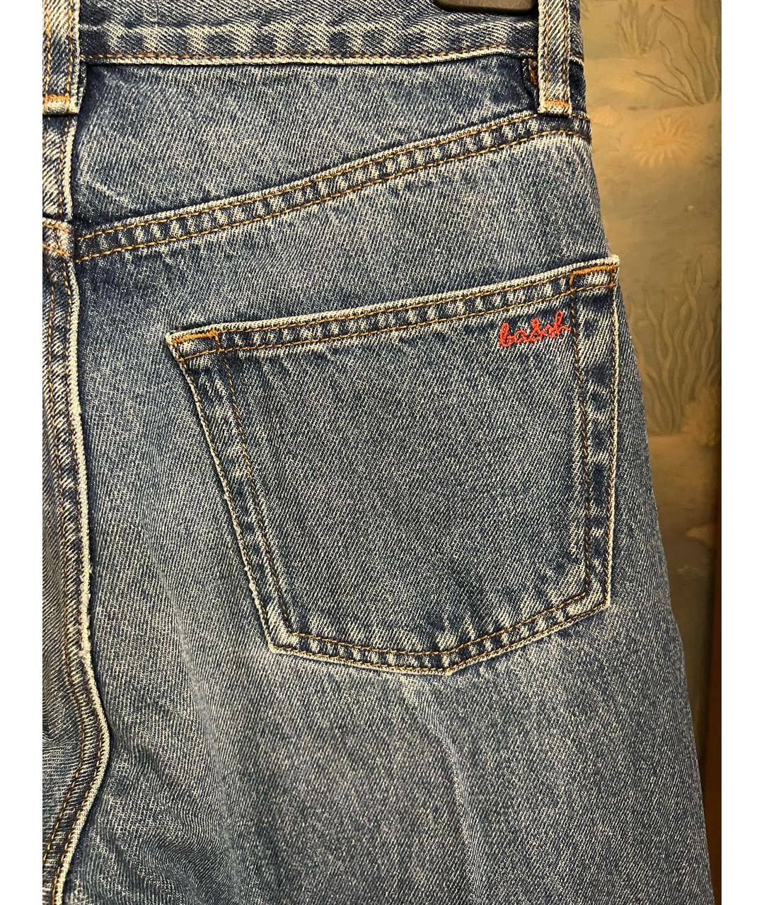 BA&SH Синие хлопковые прямые джинсы, фото 6