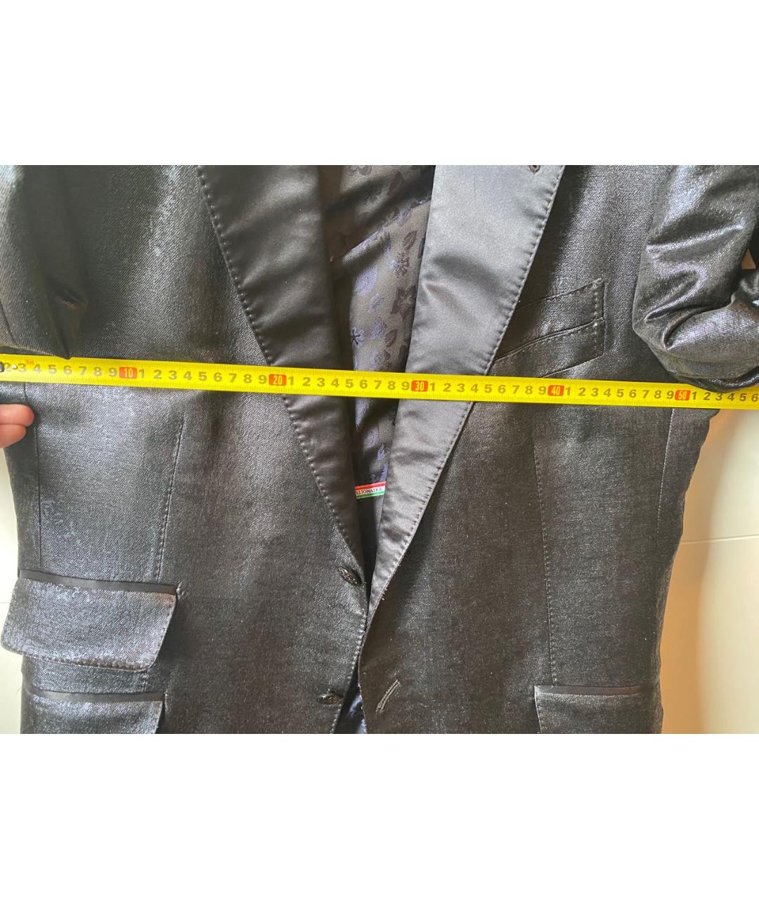 BILLIONAIRE Черный хлопковый пиджак, фото 8
