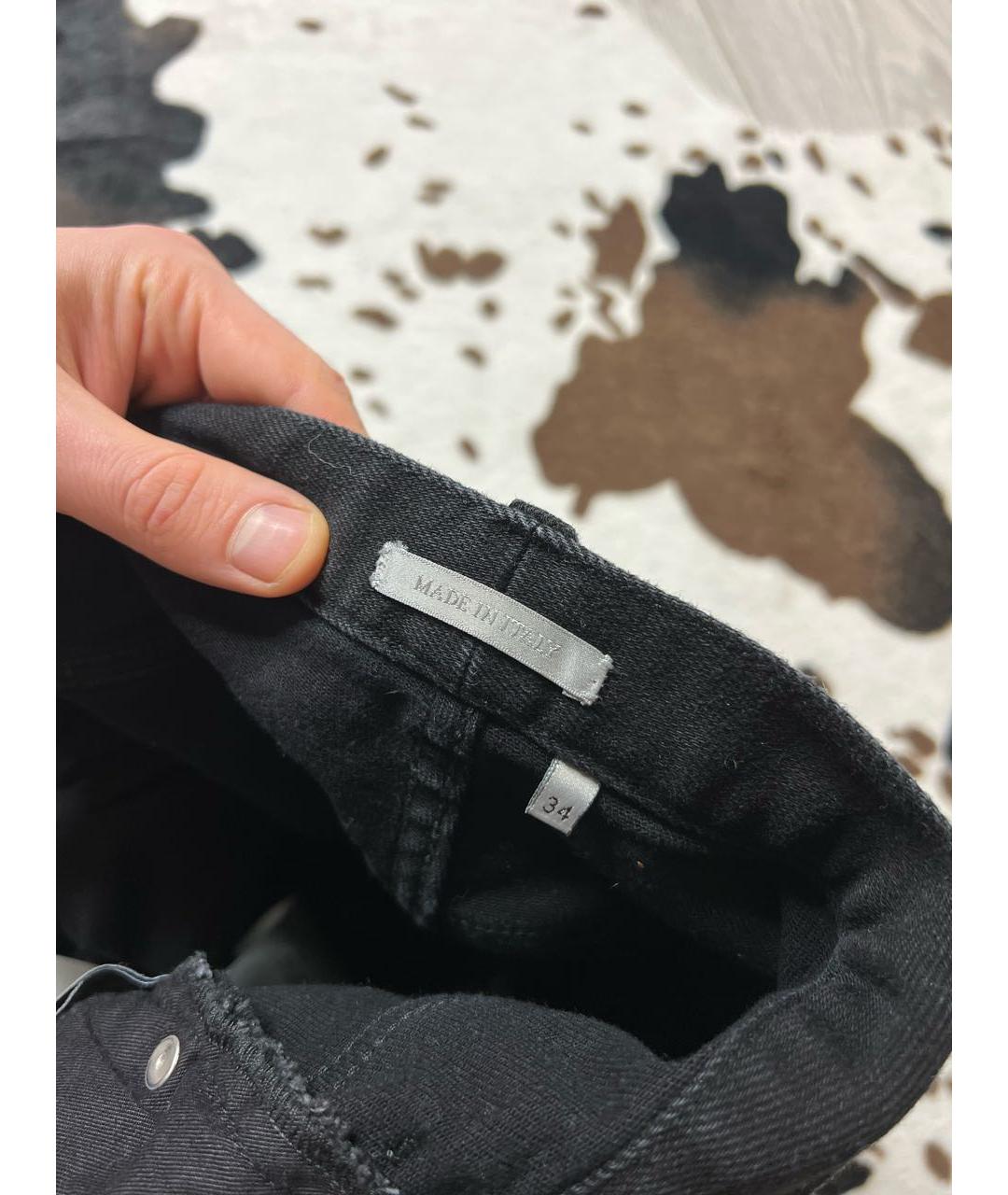 CHRISTIAN DIOR PRE-OWNED Черные хлопко-эластановые джинсы скинни, фото 7