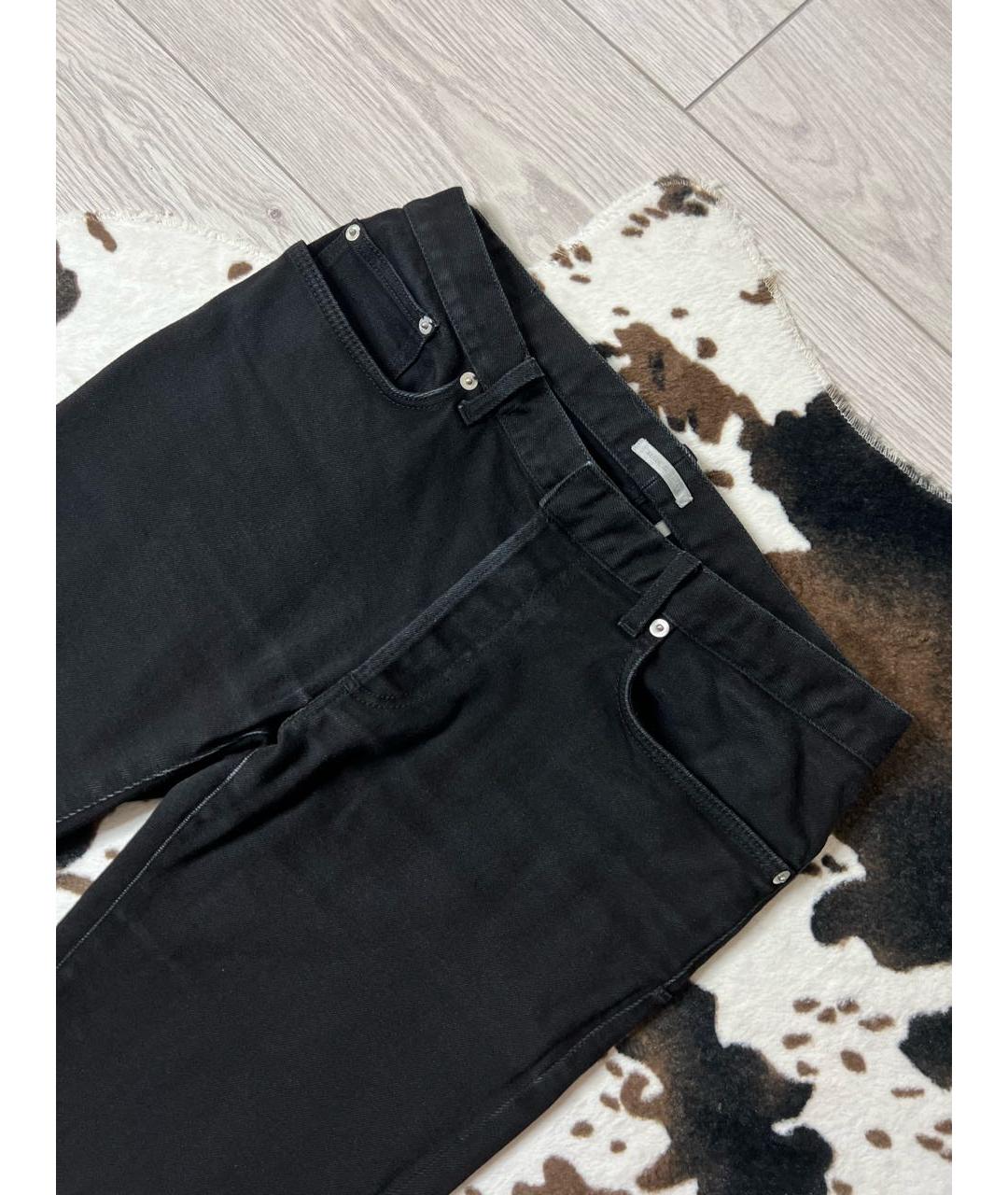 CHRISTIAN DIOR PRE-OWNED Черные хлопко-эластановые джинсы скинни, фото 3