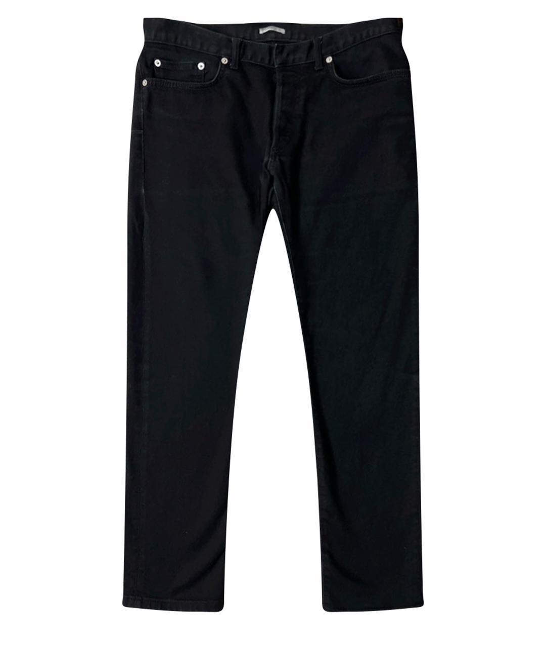 CHRISTIAN DIOR PRE-OWNED Черные хлопко-эластановые джинсы скинни, фото 1