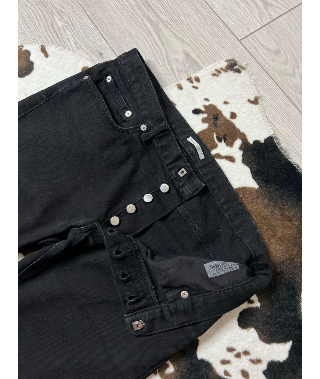 CHRISTIAN DIOR PRE-OWNED Черные хлопко-эластановые джинсы скинни, фото 5