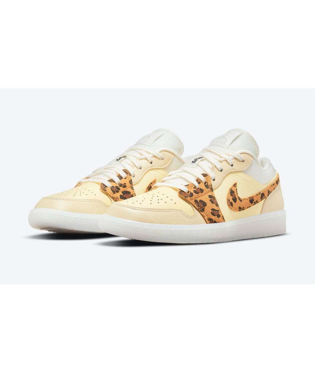 JORDAN Желтые кожаные кроссовки, фото 2