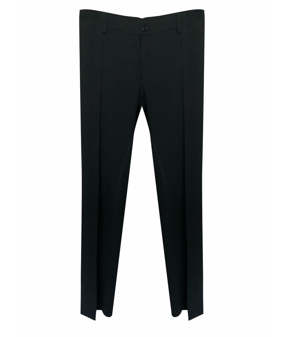 DOLCE&GABBANA Черные шерстяные классические брюки, фото 1