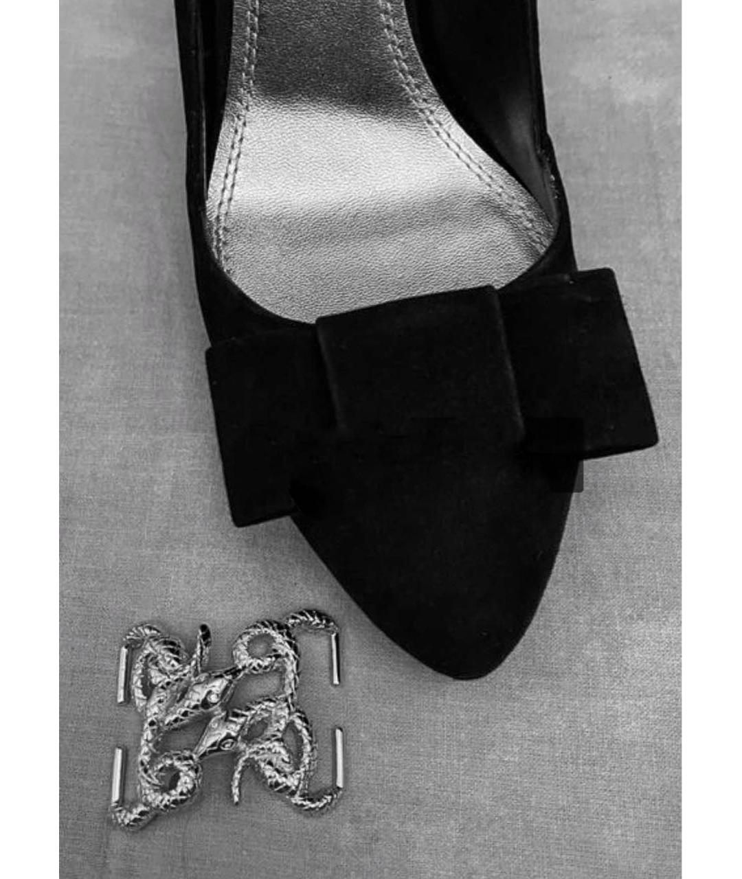RALPH LAUREN COLLECTION Черные замшевые туфли, фото 6