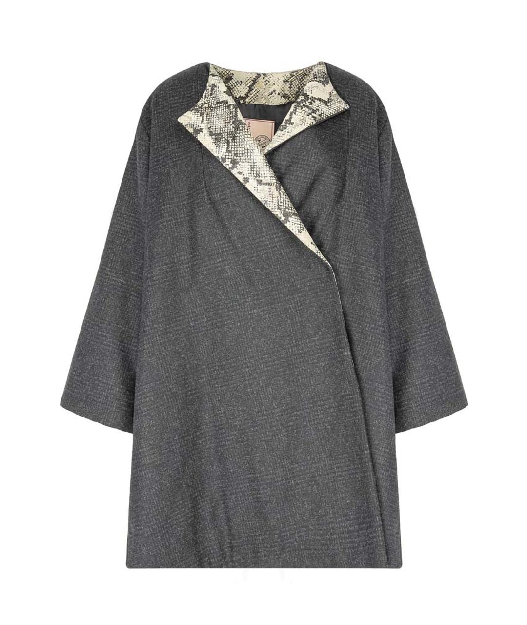 ANTONIO MARRAS Серое шерстяное пальто, фото 1
