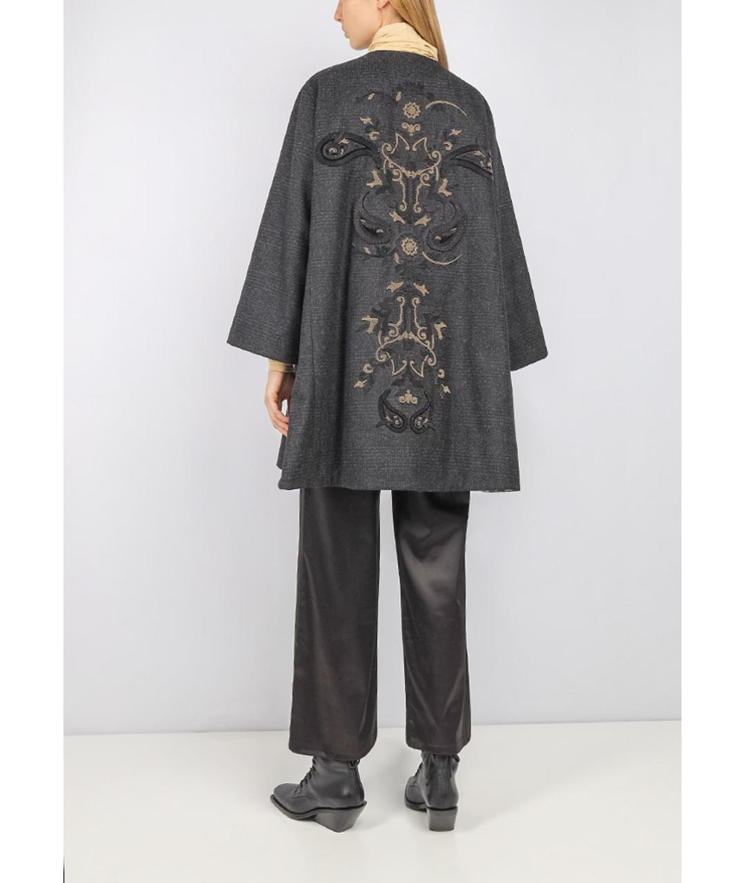 ANTONIO MARRAS Серое шерстяное пальто, фото 3