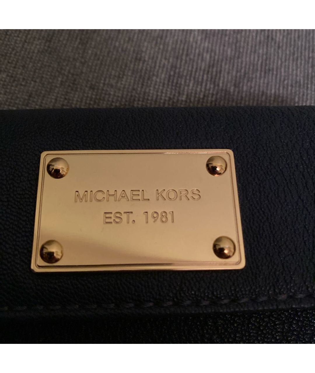 MICHAEL KORS Темно-синий кожаный кошелек, фото 5