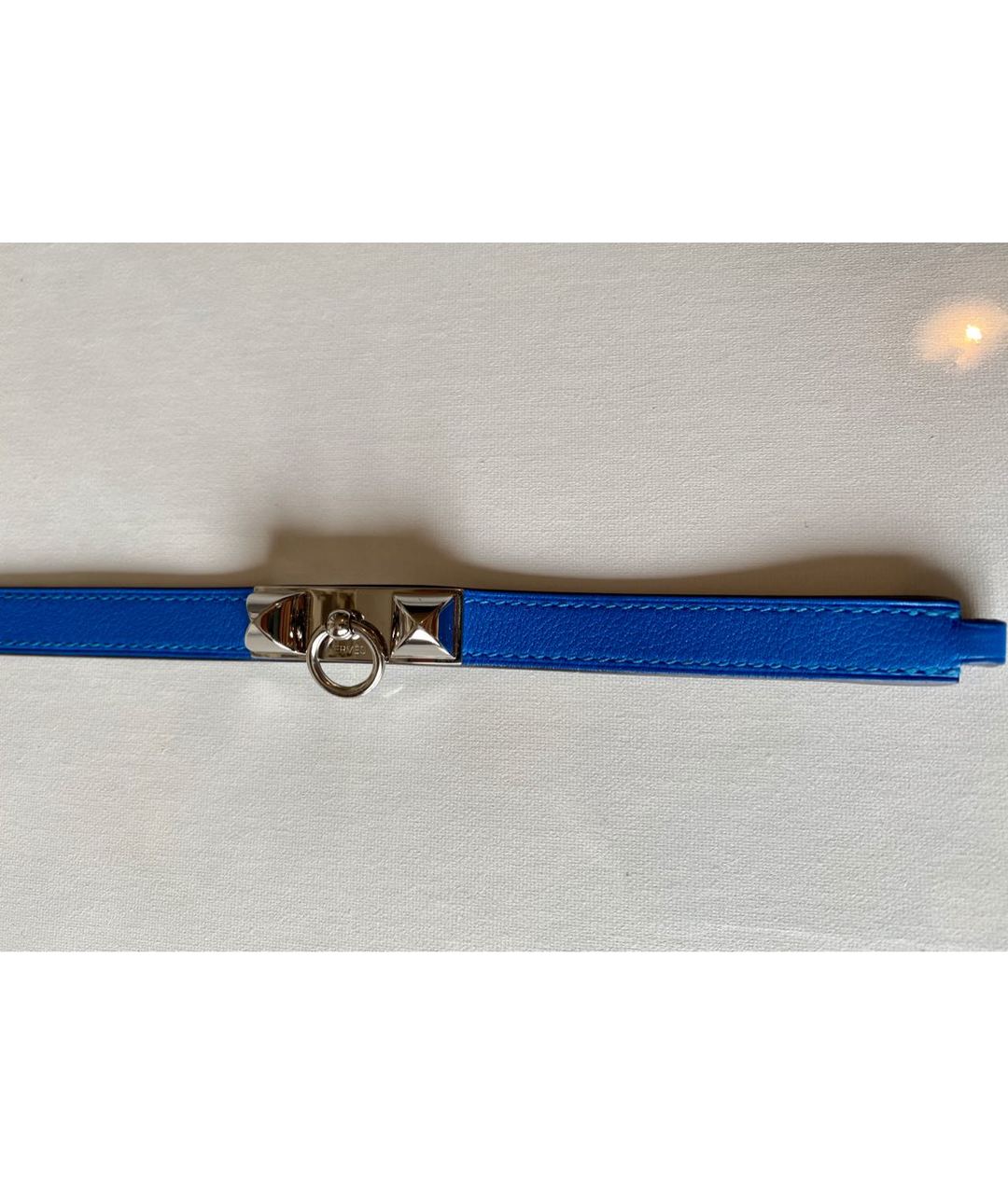 HERMES PRE-OWNED Синий кожаный браслет, фото 7