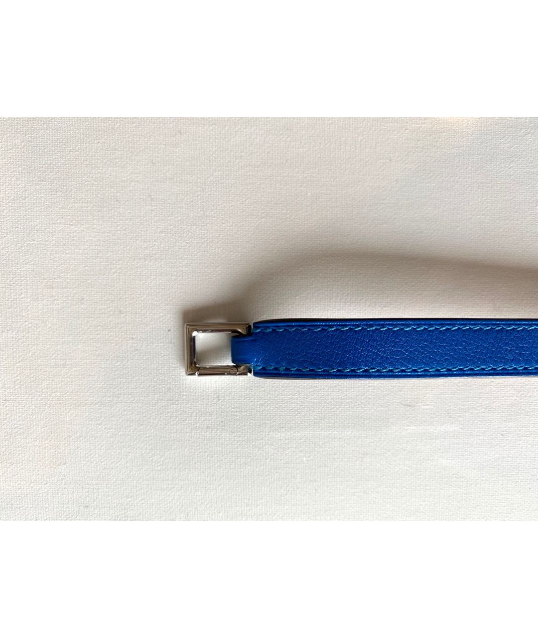 HERMES PRE-OWNED Синий кожаный браслет, фото 8