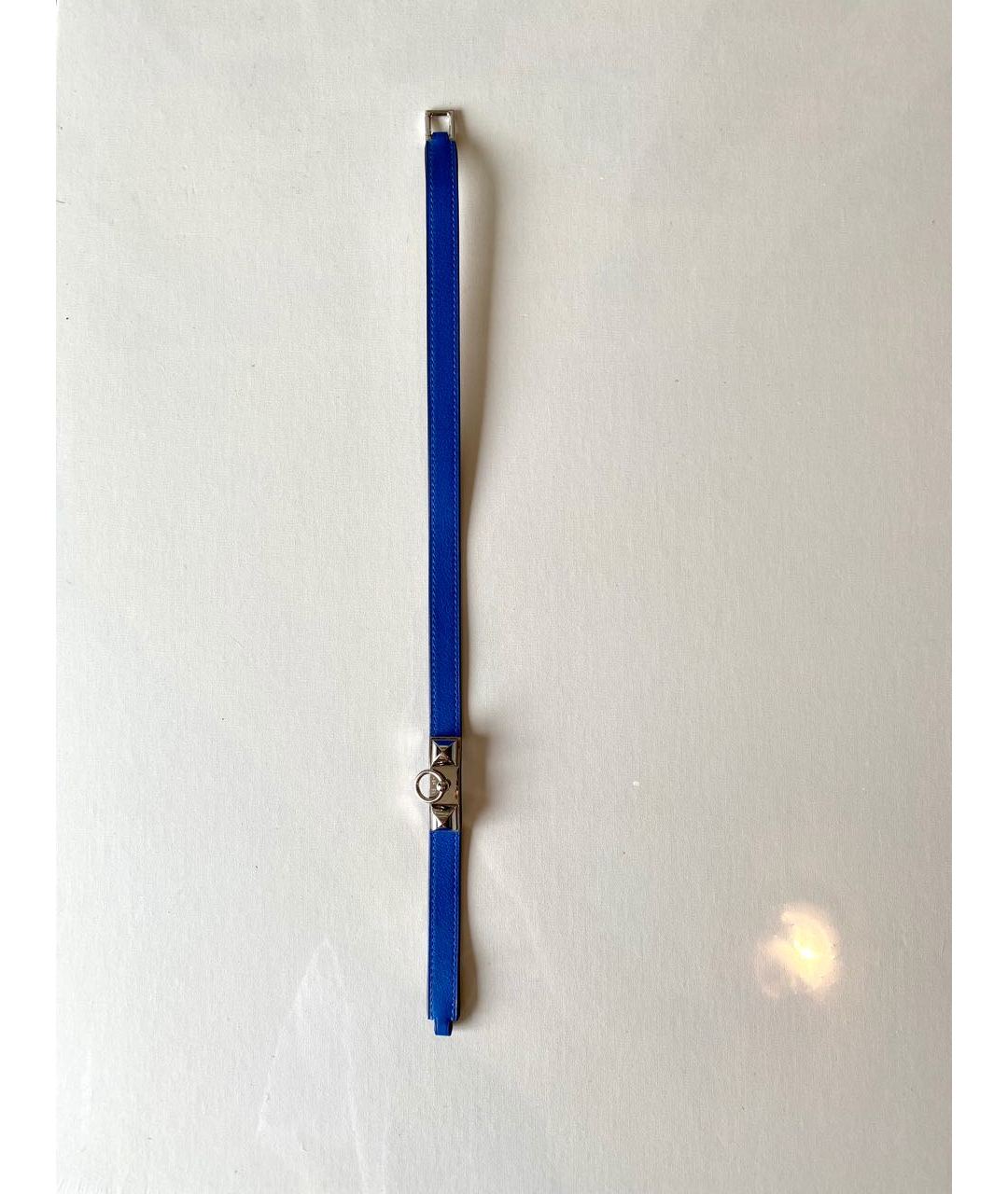 HERMES PRE-OWNED Синий кожаный браслет, фото 6