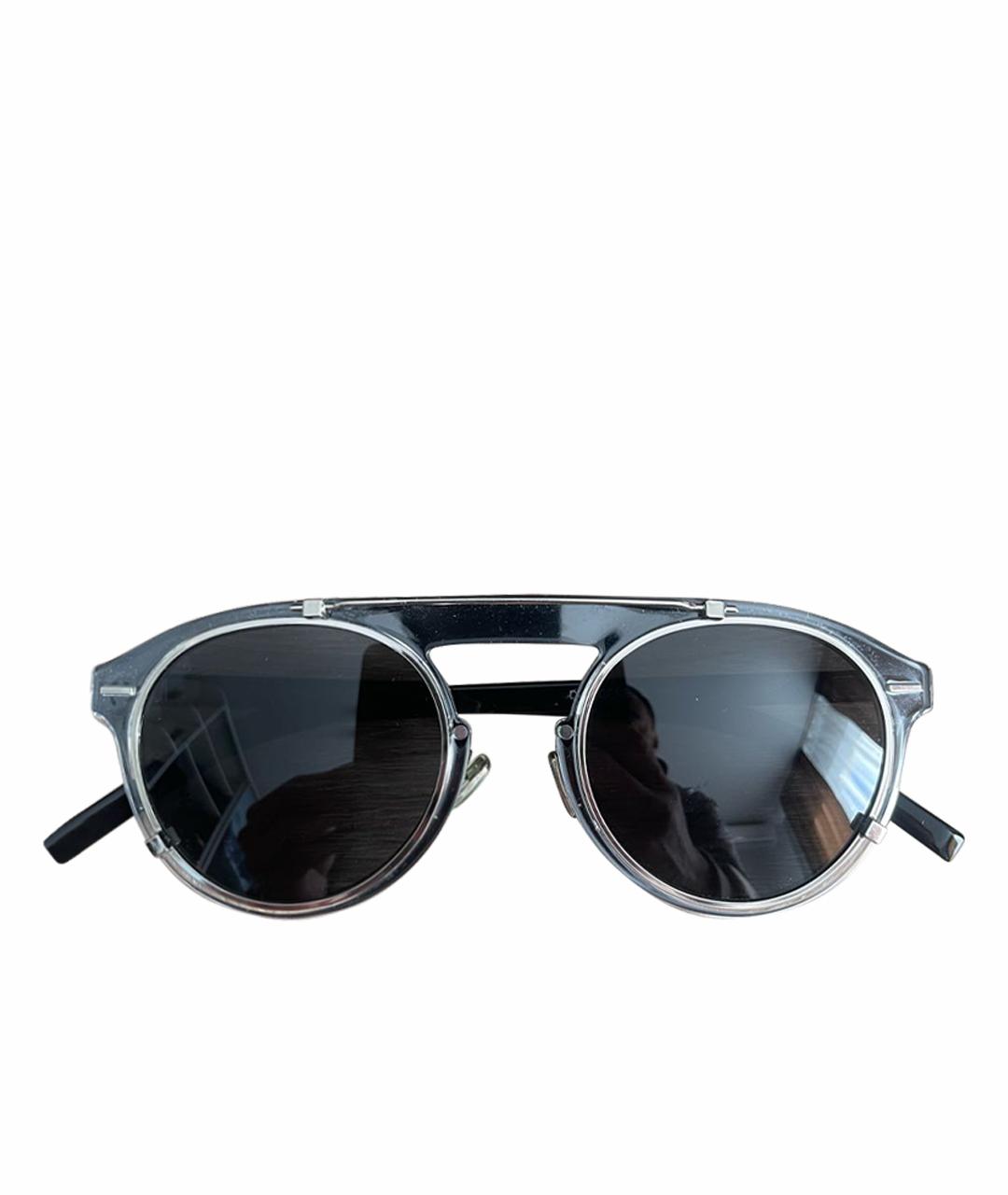 CHRISTIAN DIOR PRE-OWNED Серебряные пластиковые солнцезащитные очки, фото 1