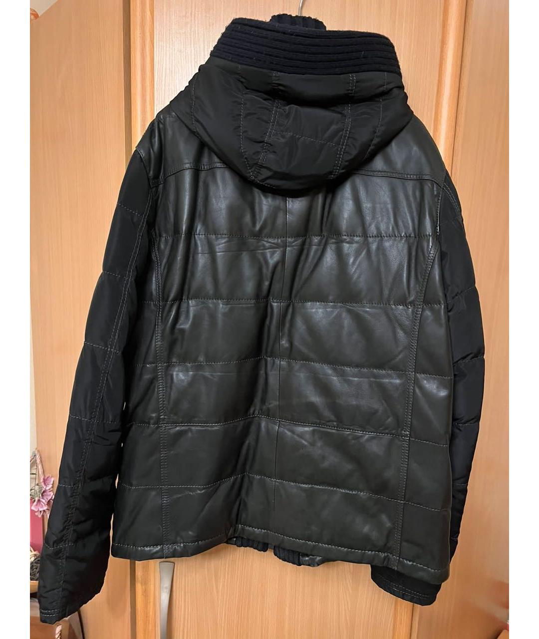 PIERRE CARDIN Черная кожаная куртка, фото 2