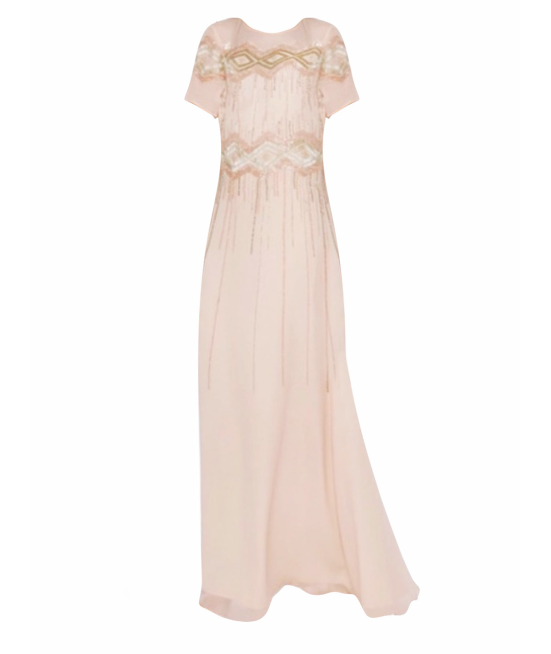 Mikael Aghal Розовое шелковое вечернее платье, фото 1