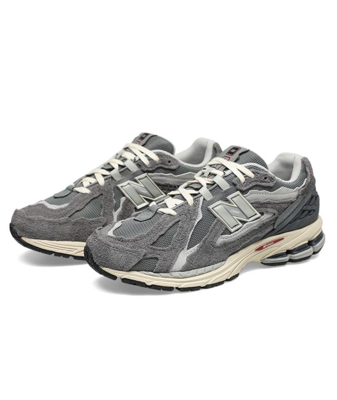NEW BALANCE Серые замшевые кроссовки, фото 3