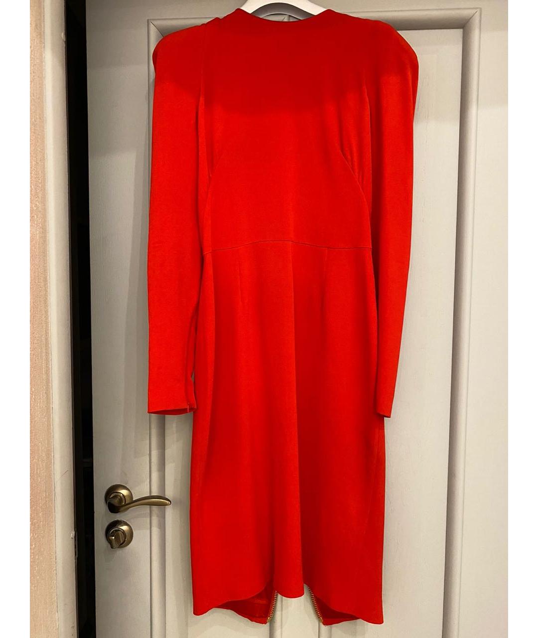 TOM FORD Красное шелковое коктейльное платье, фото 6