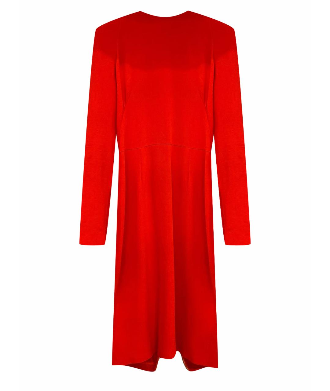 TOM FORD Красное шелковое коктейльное платье, фото 1