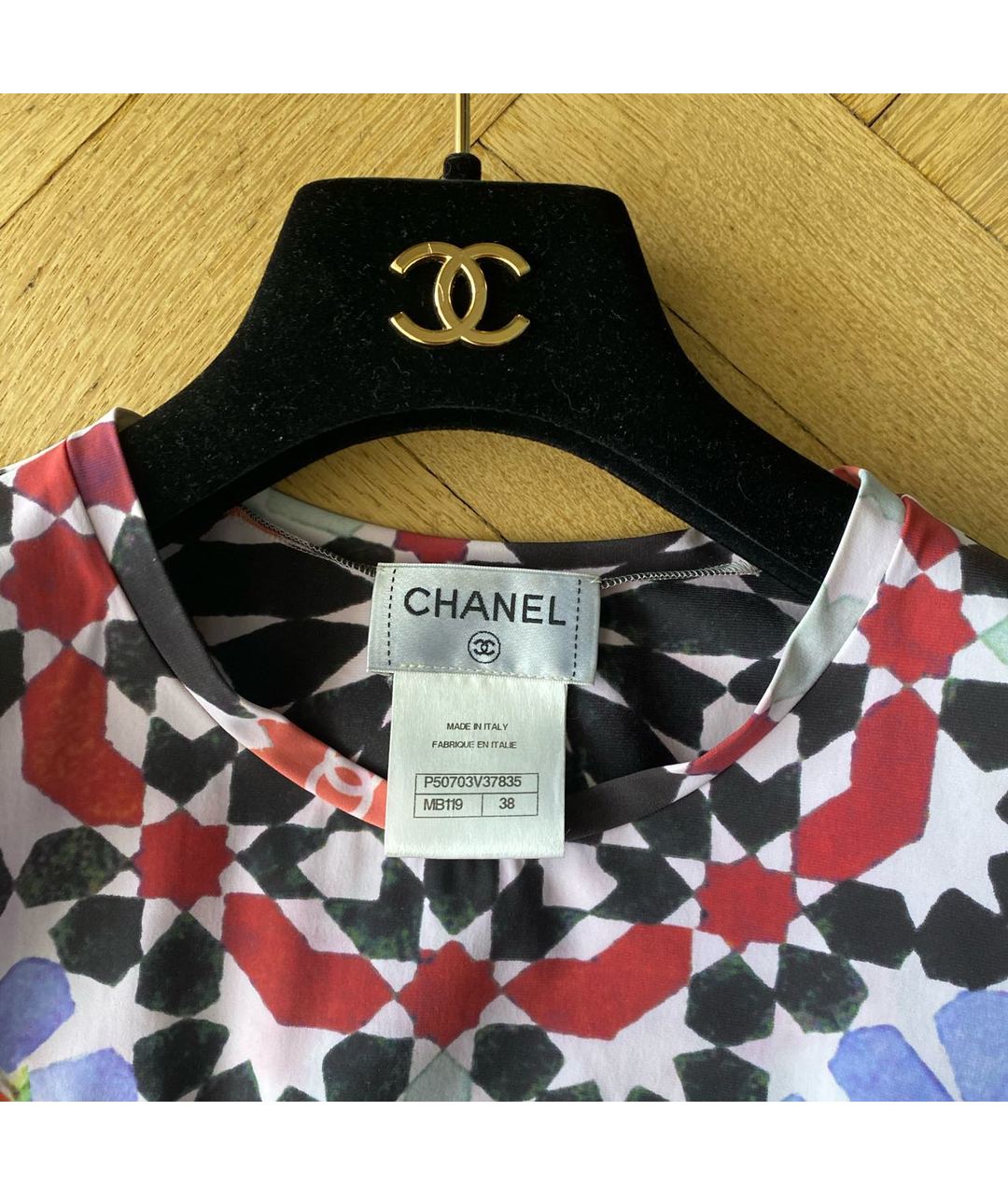 CHANEL Полиамидовая футболка, фото 3